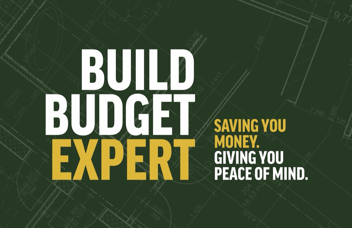 Build Budget Expert business card, front, for Owen Gartside
