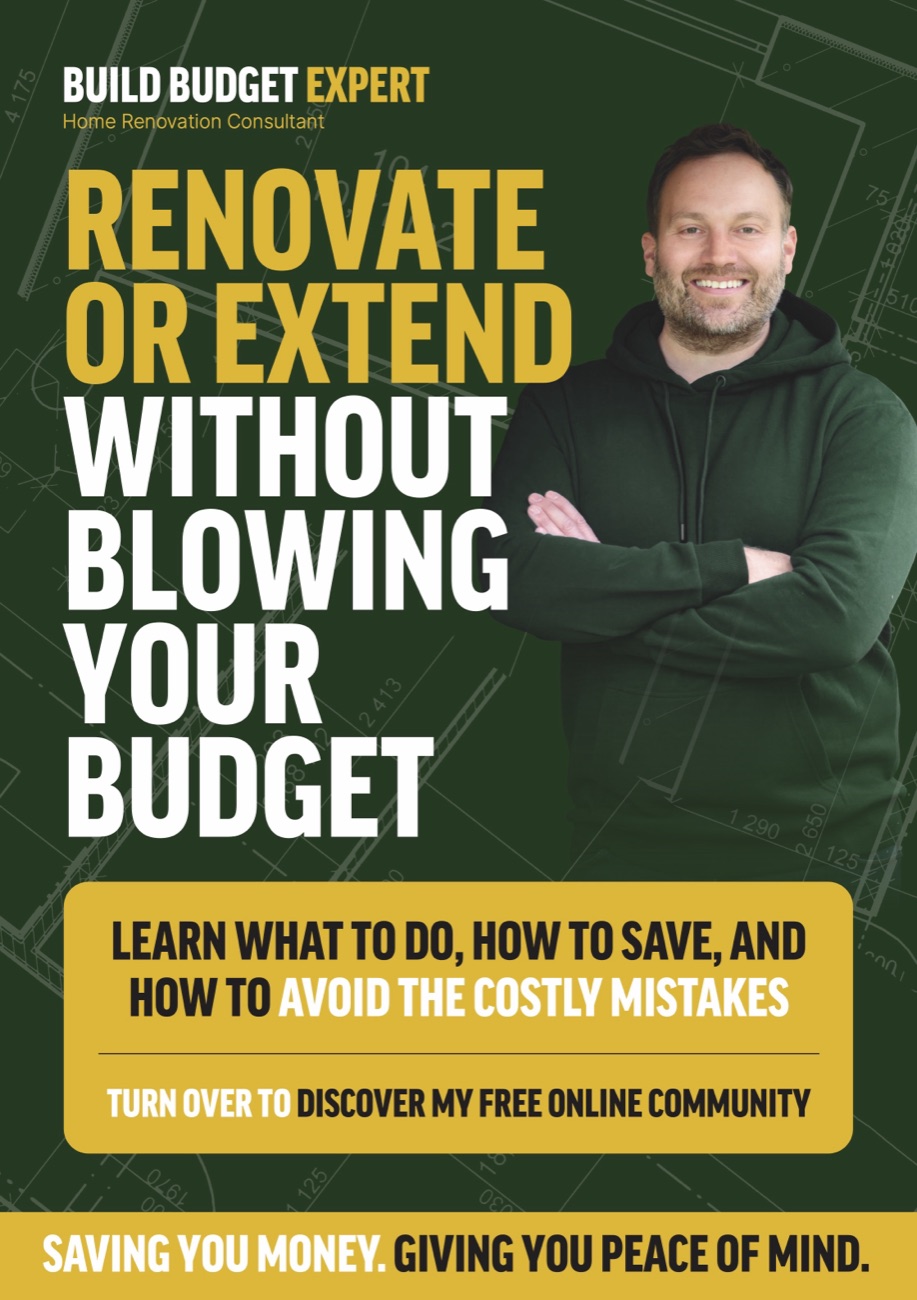 Build Budget Expert A5 flyer, front