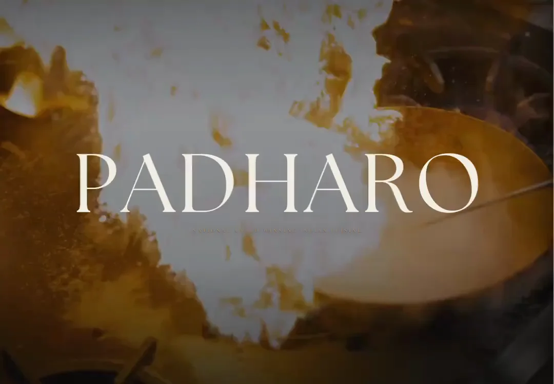 Padharo vegetarian Indian restaurant website with reservations and menus